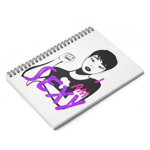 I Am Sexy Spiral Notebook - Ruled Line